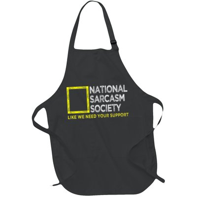 National Sarcasm Society Satirical Vintage Design Sarcasm Apron