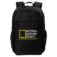 National Sarcasm Society Satirical Vintage Design Sarcasm Backpack