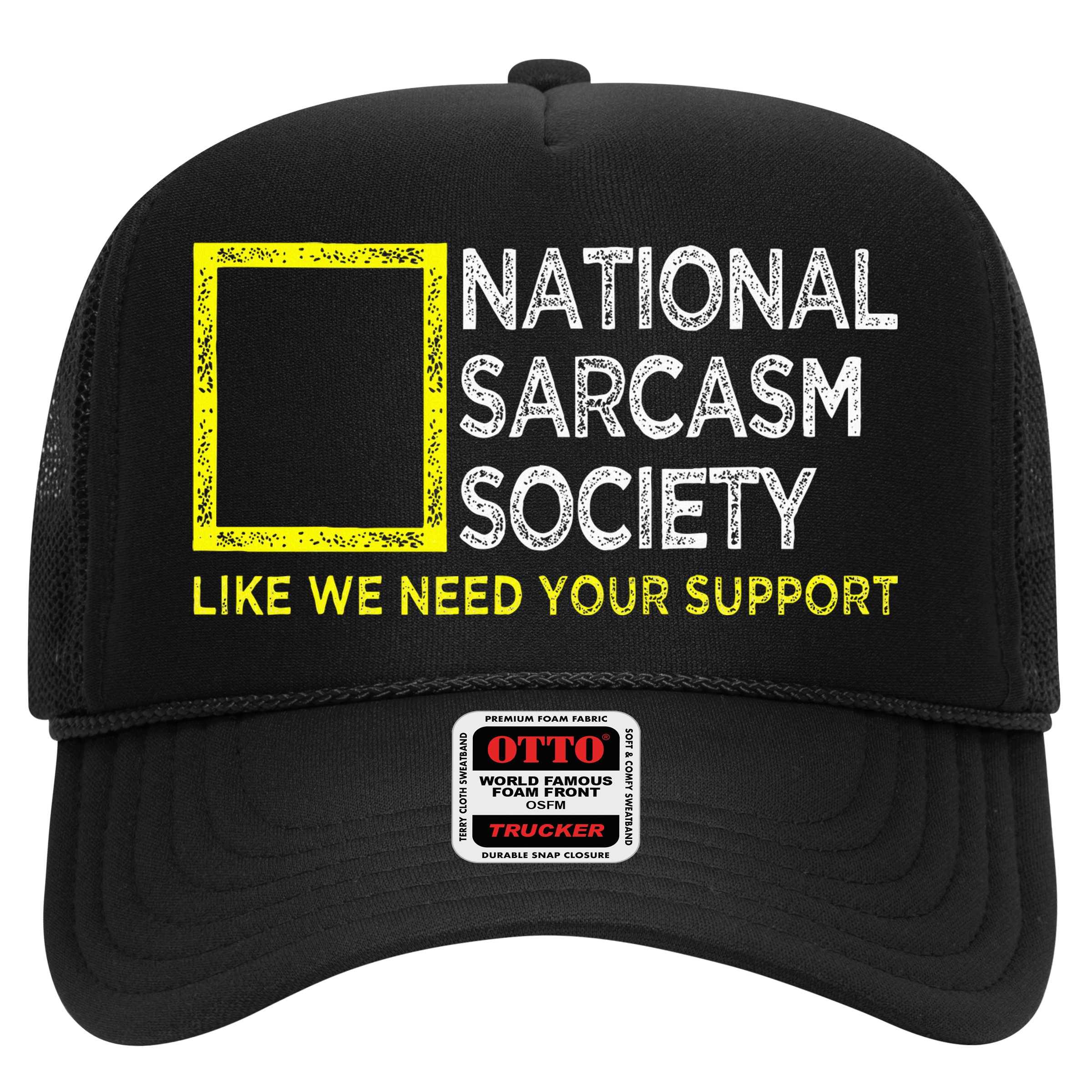 National Sarcasm Society Satirical Vintage Design Sarcasm Hat