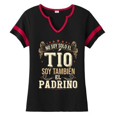 No Soy Solo El Tío Soy También El Padrino Ladies Halftime Notch Neck Tee