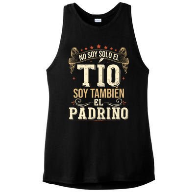 No Soy Solo El Tío Soy También El Padrino Ladies PosiCharge Tri-Blend Wicking Tank