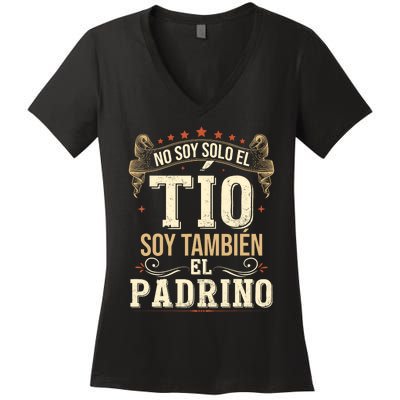 No Soy Solo El Tío Soy También El Padrino Women's V-Neck T-Shirt