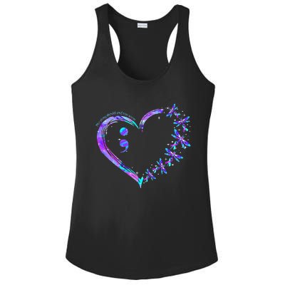 No Story Should End Too Soon Suicide Prevention Awareness Ladies PosiCharge Competitor Racerback Tank