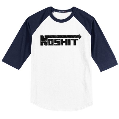 No Shit Street Racing Nitrous Hot Rod Tuner Drag Race Fast Gift Baseball Sleeve Shirt