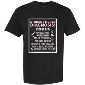 Nursing School Student Nurse Diagnosis Stresst Rt Meaningful Gift Garment-Dyed Heavyweight T-Shirt