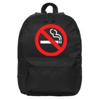 No Smoking Symbol 16 in Basic Backpack