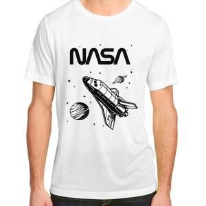 NASA Space Shuttle Saturn Planet Worm Logo Adult ChromaSoft Performance T-Shirt