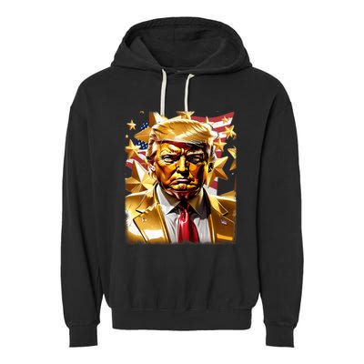 Never Surrender Sneaker Donald Trump Garment-Dyed Fleece Hoodie