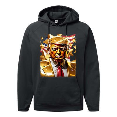 Never Surrender Sneaker Donald Trump Performance Fleece Hoodie