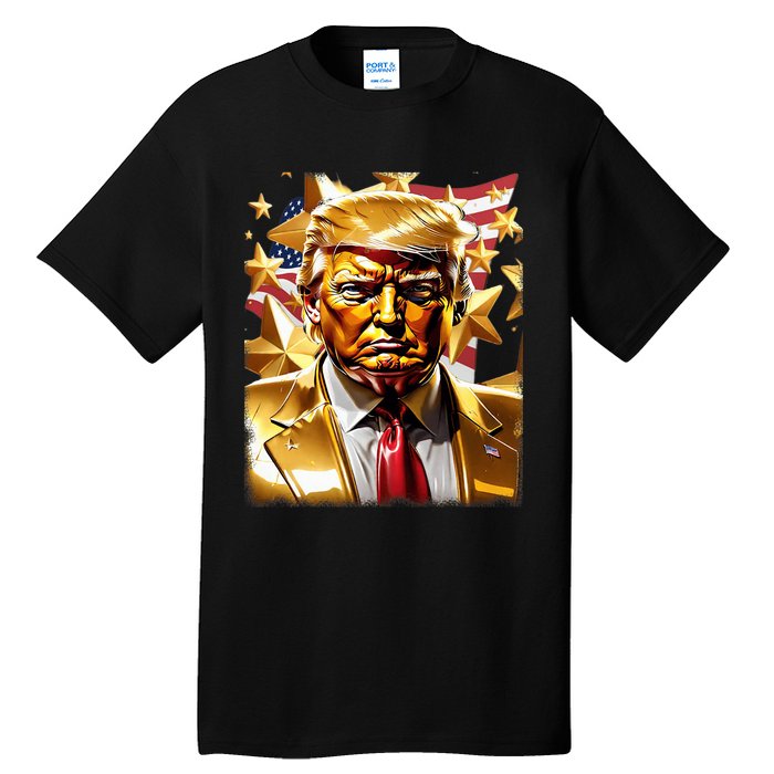 Never Surrender Sneaker Donald Trump Tall T-Shirt