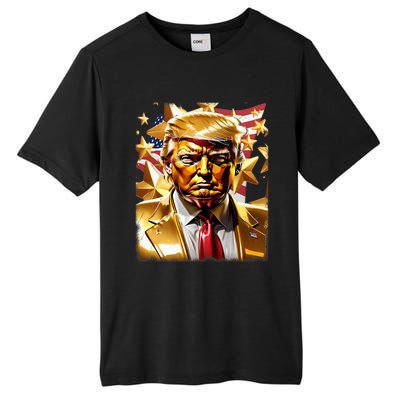 Never Surrender Sneaker Donald Trump Tall Fusion ChromaSoft Performance T-Shirt