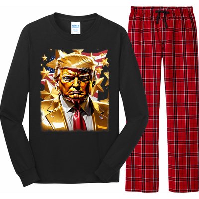 Never Surrender Sneaker Donald Trump Long Sleeve Pajama Set