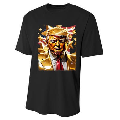 Never Surrender Sneaker Donald Trump Performance Sprint T-Shirt