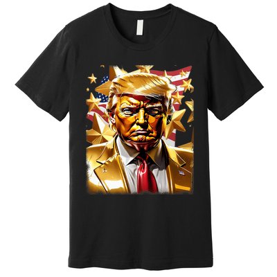 Never Surrender Sneaker Donald Trump Premium T-Shirt