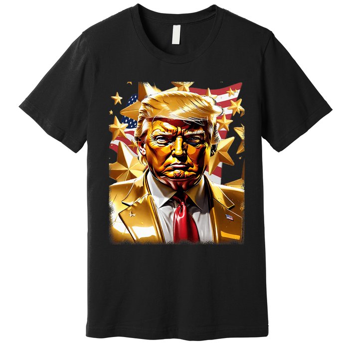 Never Surrender Sneaker Donald Trump Premium T-Shirt