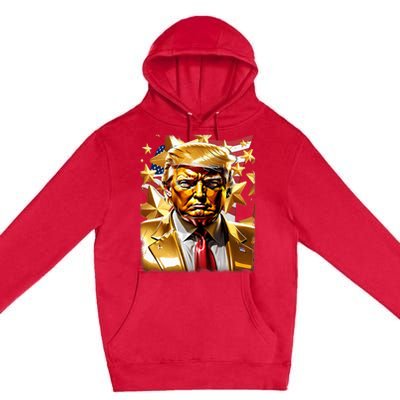 Never Surrender Sneaker Donald Trump Premium Pullover Hoodie