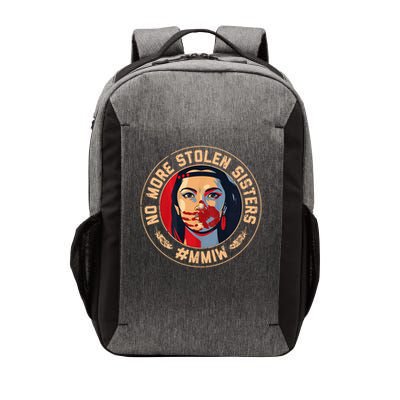 No-More Stolen Sister Red Hand MMIW Awareness America Native Vector Backpack