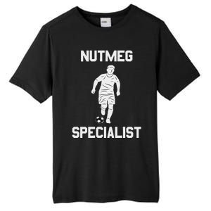 Nutmeg Soccer Saying Nutmeg Specialist Tall Fusion ChromaSoft Performance T-Shirt