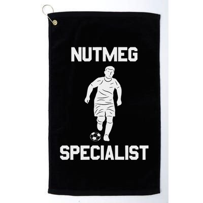 Nutmeg Soccer Saying Nutmeg Specialist Golf Towel