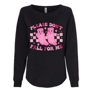 Non Slip Socks Please DonT Fall For Me Medical Nurse Gift Womens California Wash Sweatshirt