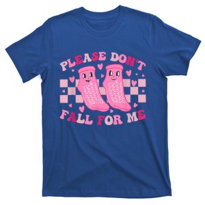 Non Slip Socks Please DonT Fall For Me Medical Nurse Gift T-Shirt