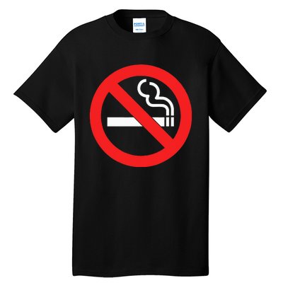 No Smoking Symbol Tall T-Shirt