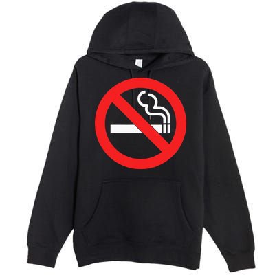 No Smoking Symbol Premium Pullover Hoodie