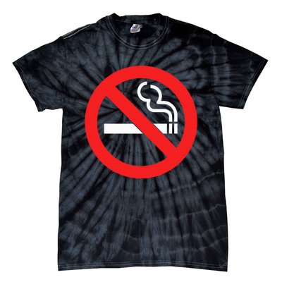 No Smoking Symbol Tie-Dye T-Shirt