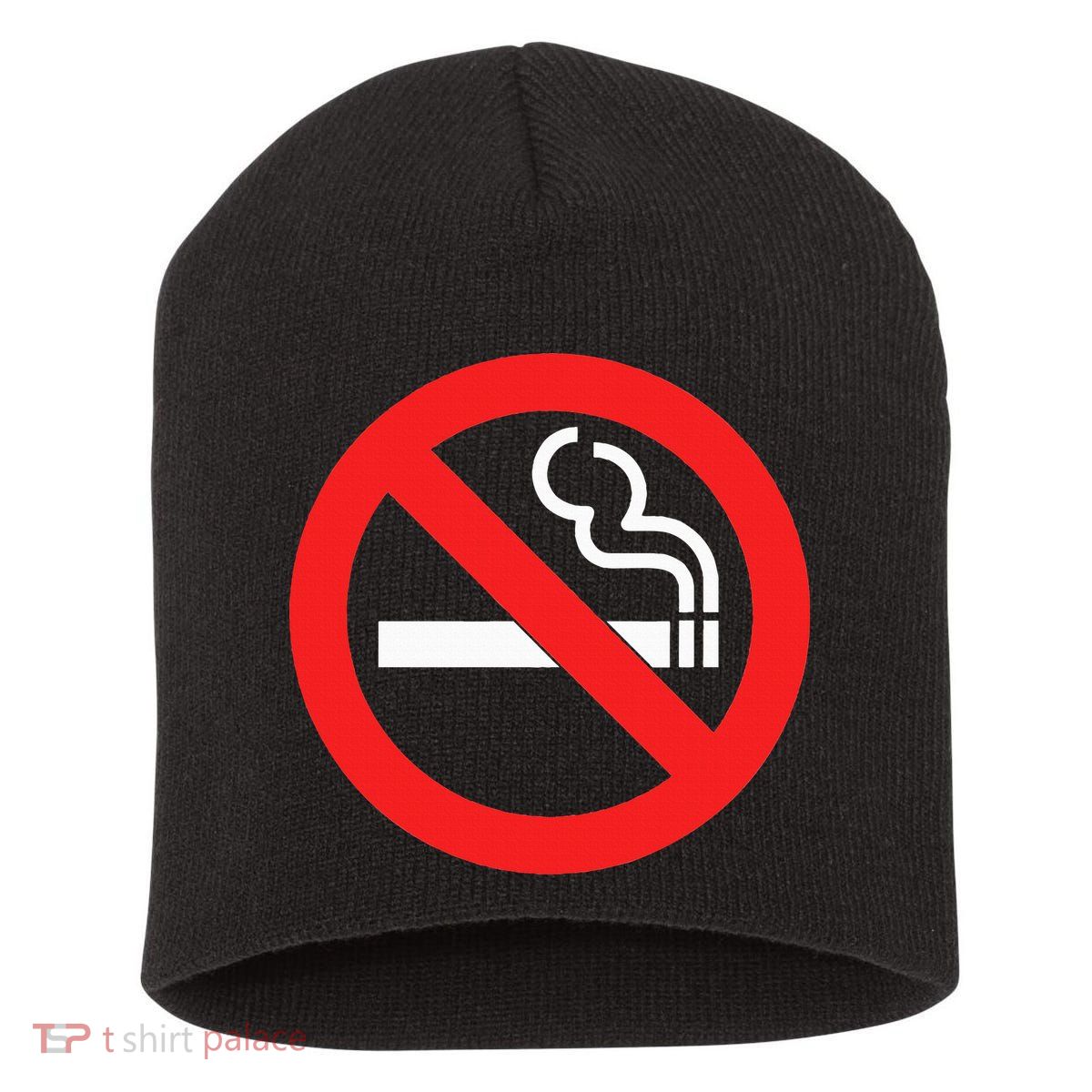 No Smoking Symbol Short Acrylic Beanie
