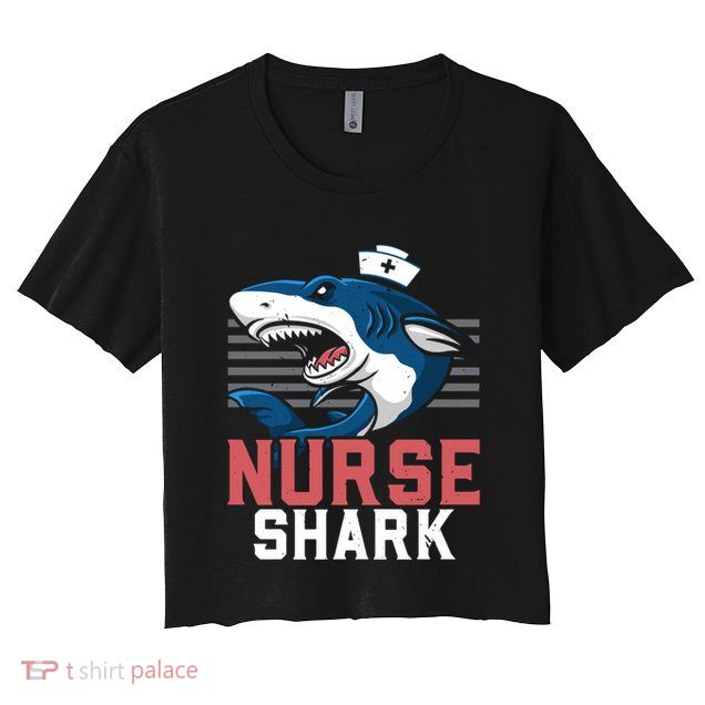 Nurse Shark Spooky Halloween Trick Or Treating Gift Crop Top