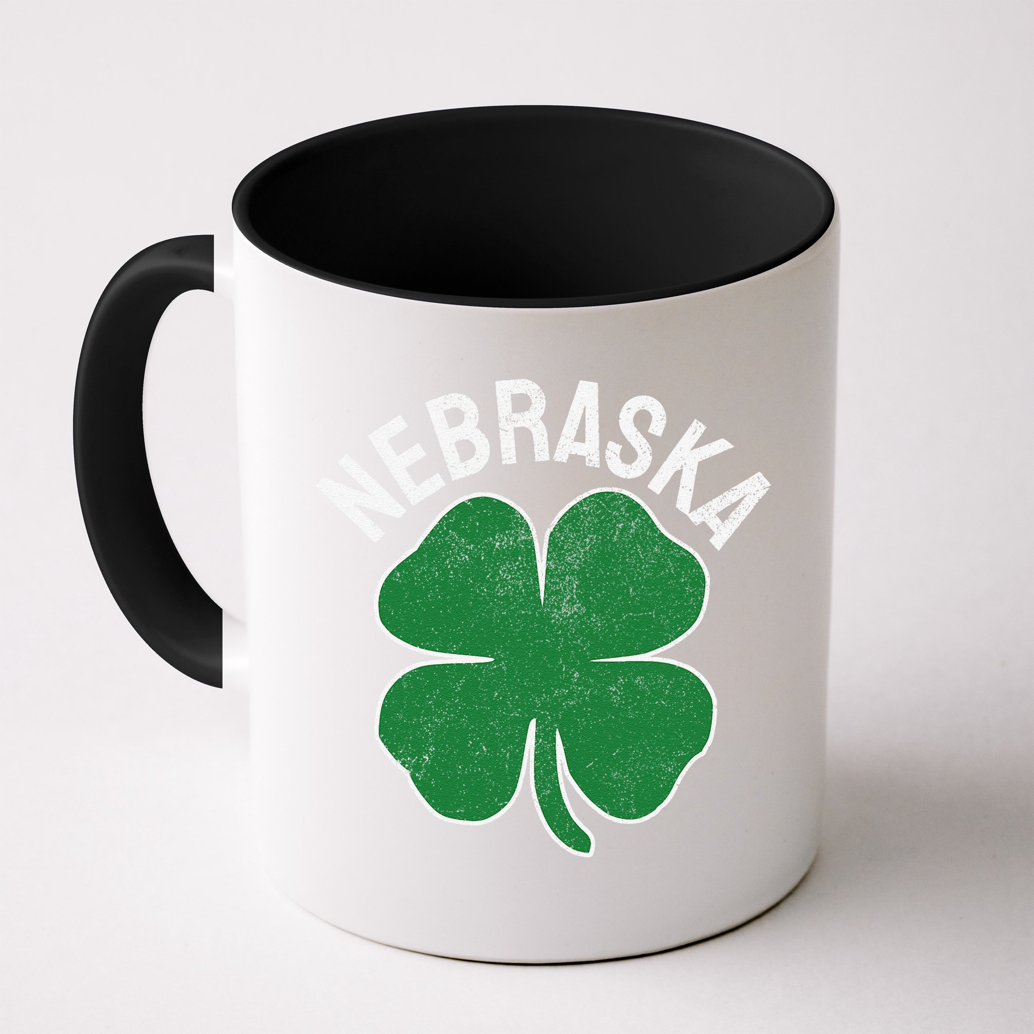 Nebraska Shamrock St. Patrick's Day Saint Paddy's Irish Mug