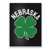 Nebraska Shamrock St. Patrick's Day Saint Paddy's Irish Poster