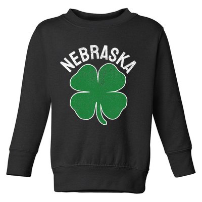 Nebraska Shamrock St. Patrick's Day Saint Paddy's Irish Toddler Sweatshirt