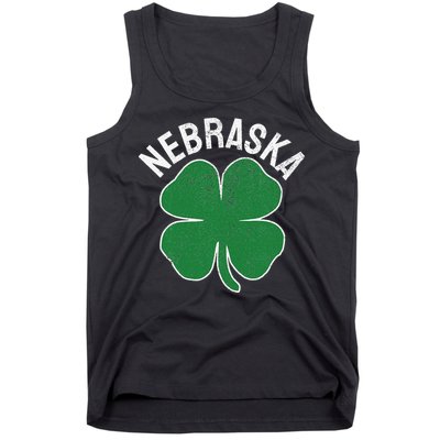 Nebraska Shamrock St. Patrick's Day Saint Paddy's Irish Tank Top