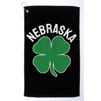 Nebraska Shamrock St. Patrick's Day Saint Paddy's Irish Golf Towel