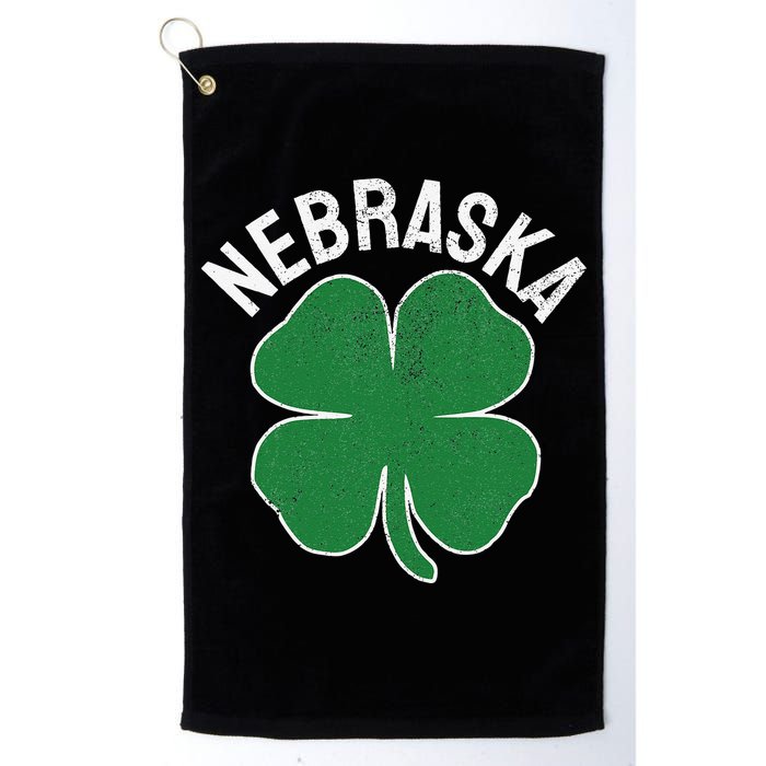 Nebraska Shamrock St. Patrick's Day Saint Paddy's Irish Golf Towel