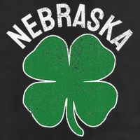Nebraska Shamrock St. Patrick's Day Saint Paddy's Irish Golf Towel