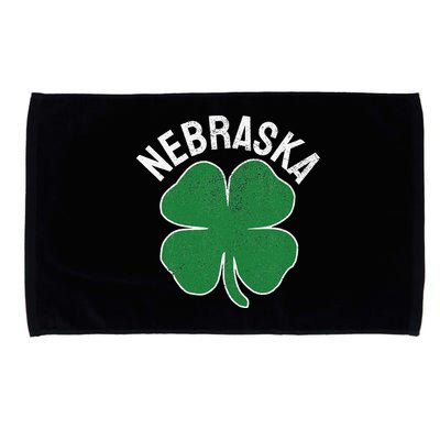 Nebraska Shamrock St. Patrick's Day Saint Paddy's Irish Microfiber Hand Towel