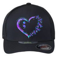 No story should end too soon Suicide Prevention Awareness Flexfit Unipanel Trucker Cap