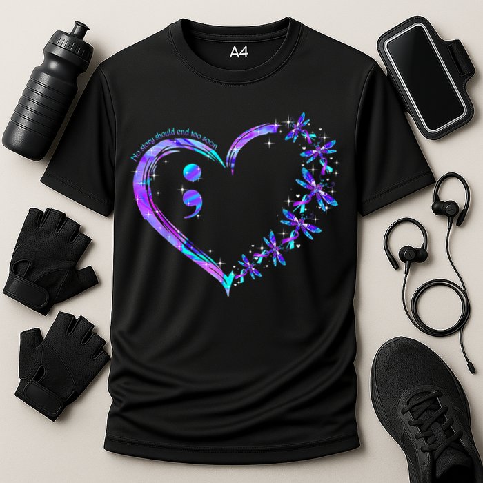 No story should end too soon Suicide Prevention Awareness Performance Shirt