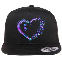 No story should end too soon Suicide Prevention Awareness Flat Bill Trucker Hat