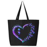 No story should end too soon Suicide Prevention Awareness 25L Jumbo Tote