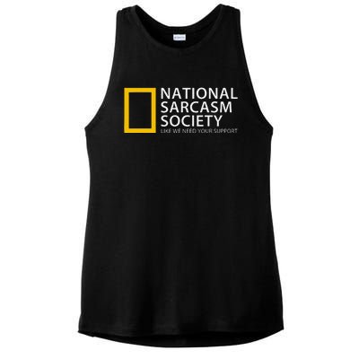 National Sarcasm Society Ladies PosiCharge Tri-Blend Wicking Tank