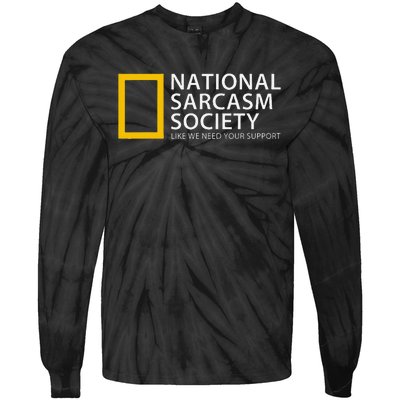 National Sarcasm Society Tie-Dye Long Sleeve Shirt