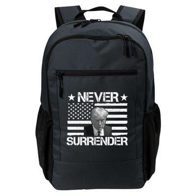 Never Surrender Trump American Flag Backpack