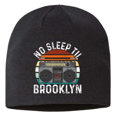 No Sleep Til Brooklyn Old School Portable Stereo Sustainable Beanie