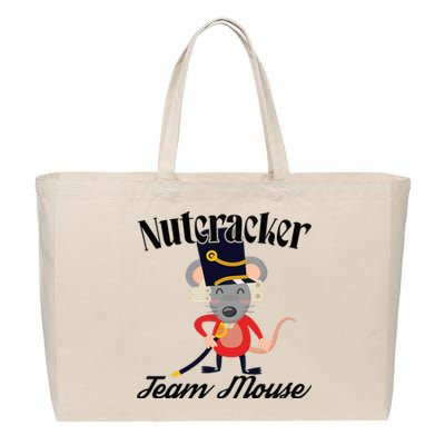 Nutcracker Soldier Toy Christmas Dance Team Mouse Cotton Canvas Jumbo Tote