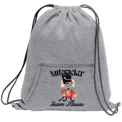 Nutcracker Soldier Toy Christmas Dance Team Mouse Sweatshirt Cinch Pack Bag