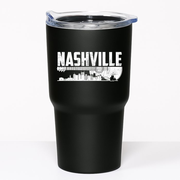 Nashville Skyline Tennessee Country Music Guitar Player Tumbler