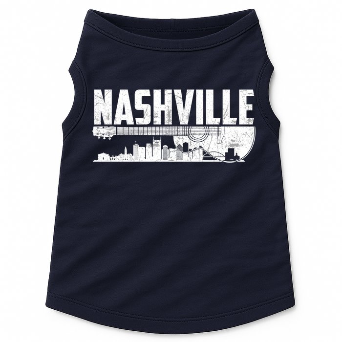Nashville Skyline Tennessee Country Music Guitar Player Doggie Tank